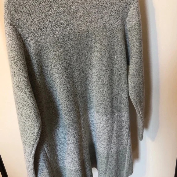 NWOT Gray on Gray Open Sweater by Creation with Draped Collar and Cozy Fit XXL - Picture 3 of 3